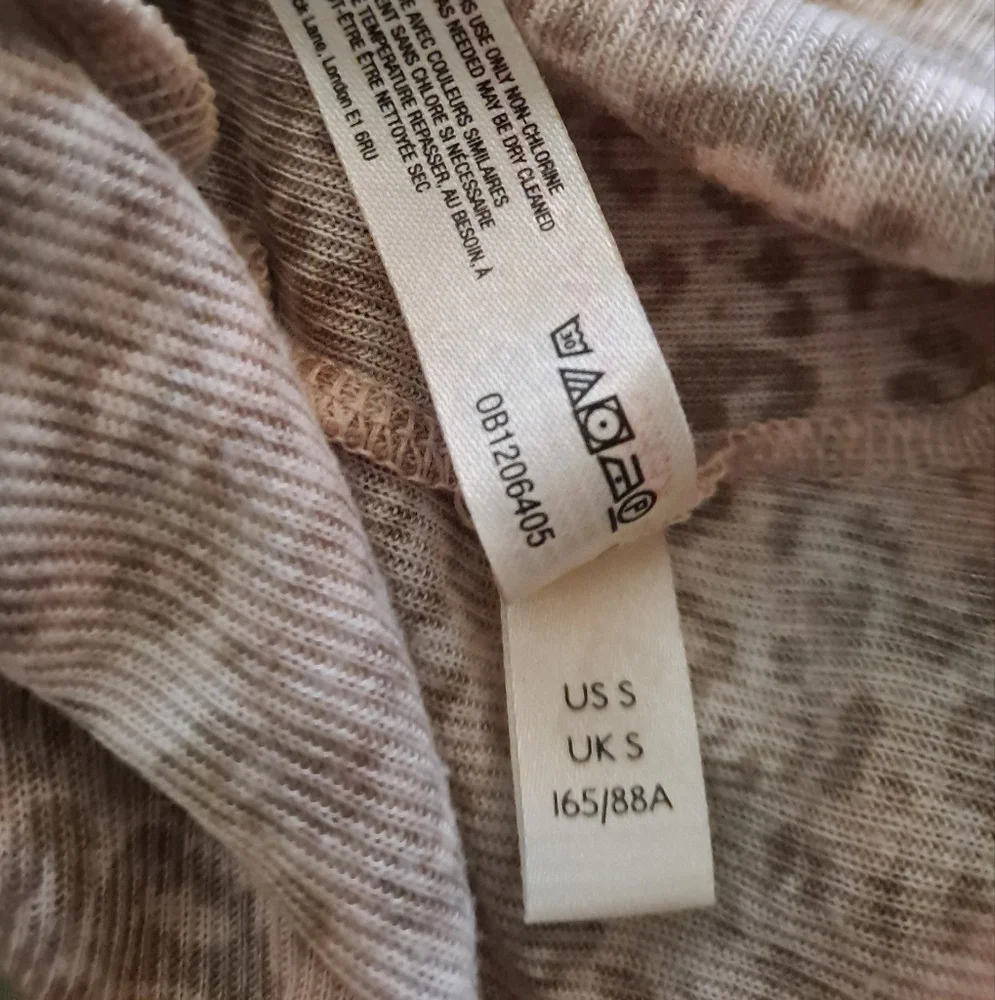 Intimately By Free People  She's All That Brown and Gray Animal Print Top